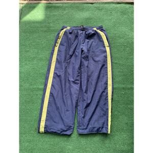 Nike Track Pants Mens Large Navy Blue Y2K Baggy Windbreaker Loose Skater *Read*